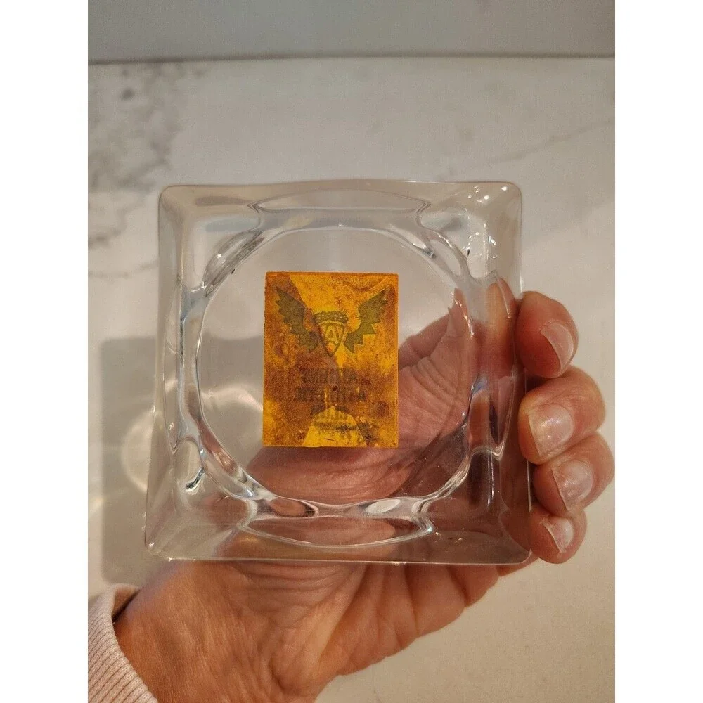 VINTAGE Glass Ashtray Ash Tray ATHENS ATHLETIC CLUB OAKLAND CAL 1950's